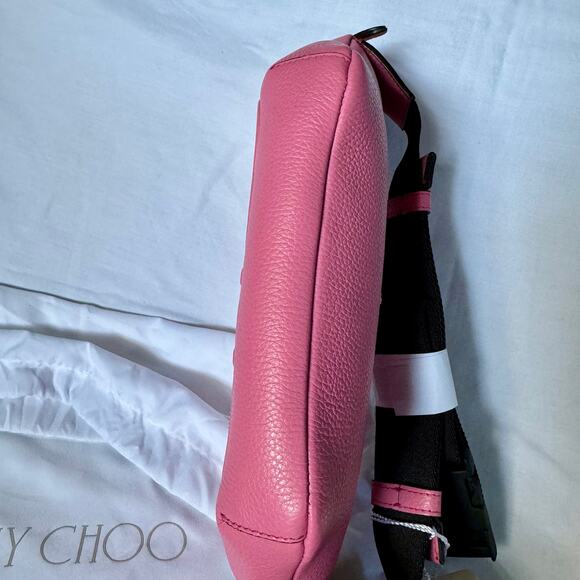 Jimmy Choo “CHOO” Peony Pink Leather Bumbag purse - Picture 6 of 12